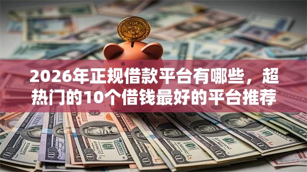 2026年正规借款平台有哪些,超热门的10个借钱最好的平台推荐 2026年正规借款平台有哪些,超热门的10个借钱最好的平台推荐