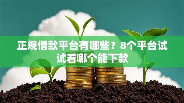 正规借款平台有哪些?8个平台试试看哪个能下款 正规借款平台有哪些?8个平台试试看哪个能下款