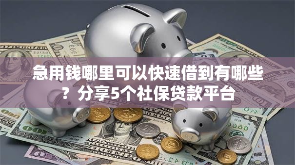 急用钱哪里可以快速借到有哪些?分享5个社保贷款平台 急用钱哪里可以快速借到有哪些?分享5个社保贷款平台