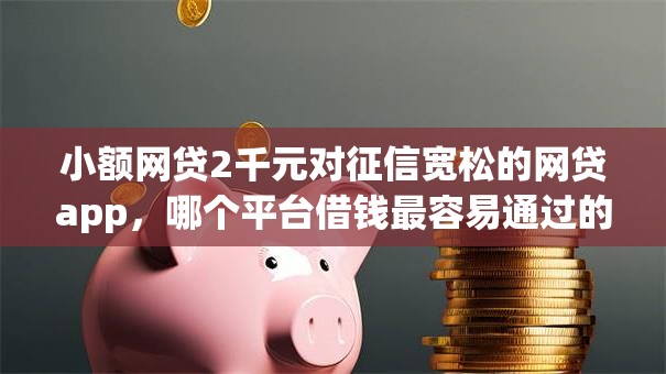小额网贷2千元对征信宽松的网贷app，哪个平台借钱最容易通过的5个平台介绍