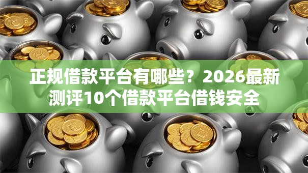 正规借款平台有哪些?2026最新测评10个借款平台借钱安全 正规借款平台有哪些?2026最新测评10个借款平台借钱安全