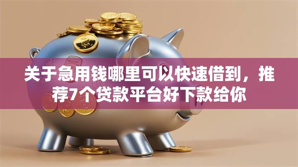 关于急用钱哪里可以快速借到,推荐7个贷款平台好下款给你 关于急用钱哪里可以快速借到,推荐7个贷款平台好下款给你