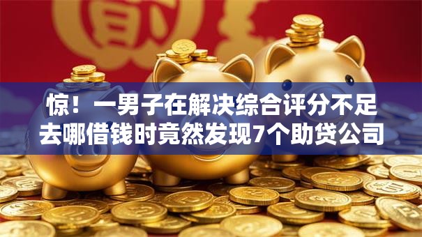 惊！一男子在解决综合评分不足去哪借钱时竟然发现7个助贷公司黑户口子有什么，事后分享了出来