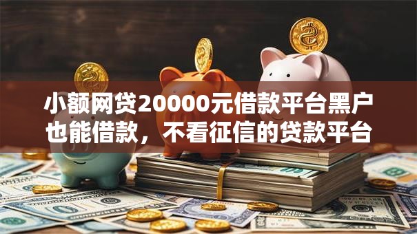 小额网贷20000元借款平台黑户也能借款,不看征信的贷款平台的6个平台介绍 小额网贷20000元借款平台黑户也能借款,不看征信的贷款平台的6个平台介绍