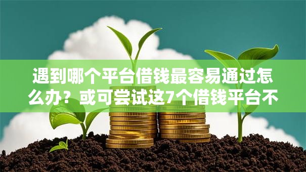 遇到哪个平台借钱最容易通过怎么办?或可尝试这7个借钱平台不看征信容易通过 遇到哪个平台借钱最容易通过怎么办?或可尝试这7个借钱平台不看征信容易通过