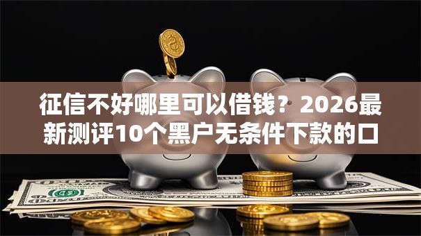 征信不好哪里可以借钱?2026最新测评10个黑户无条件下款的口子 征信不好哪里可以借钱?2026最新测评10个黑户无条件下款的口子