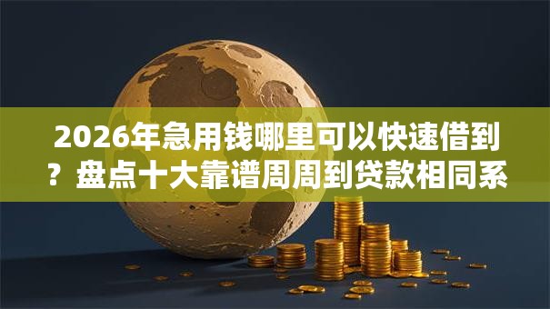 2026年急用钱哪里可以快速借到?盘点十大靠谱周周到贷款相同系列的平台 2026年急用钱哪里可以快速借到?盘点十大靠谱周周到贷款相同系列的平台