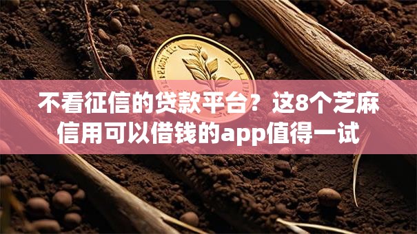 不看征信的贷款平台?这8个芝麻信用可以借钱的app值得一试 不看征信的贷款平台?这8个芝麻信用可以借钱的app值得一试