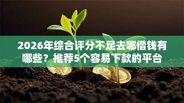 2026年综合评分不足去哪借钱有哪些？推荐5个容易下款的平台