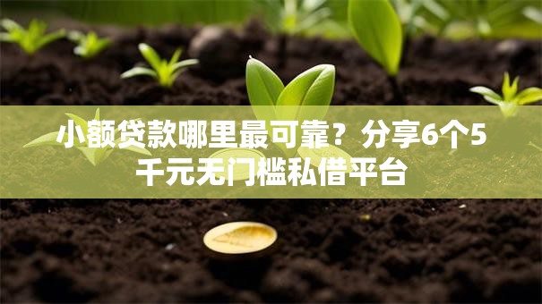 小额贷款哪里最可靠？分享6个5千元无门槛私借平台