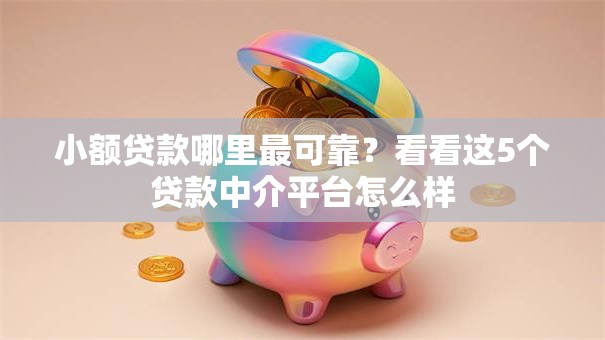 小额贷款哪里最可靠？看看这5个贷款中介平台怎么样