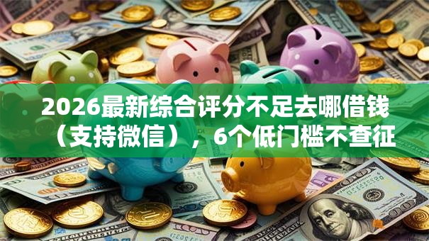 2026最新综合评分不足去哪借钱（支持微信），6个低门槛不查征信的平台无私分享