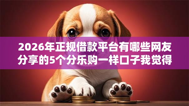 2026年正规借款平台有哪些网友分享的5个分乐购一样口子我觉得不错！