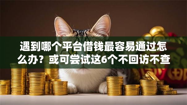 遇到哪个平台借钱最容易通过怎么办？或可尝试这6个不回访不查征信好下款的口子