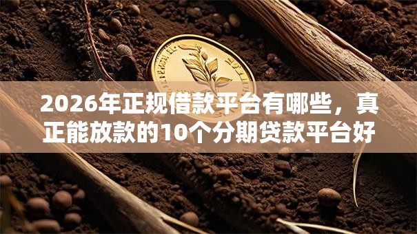 2026年正规借款平台有哪些，真正能放款的10个分期贷款平台好推荐