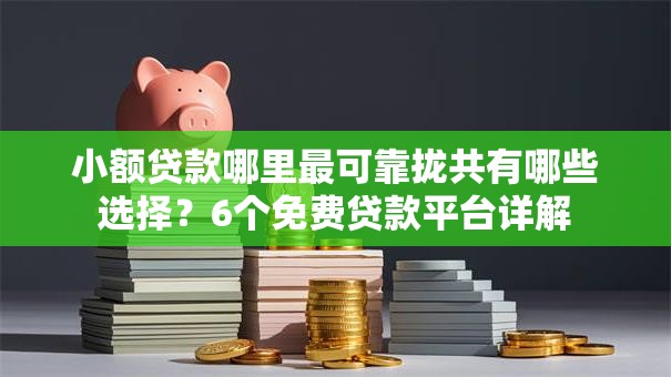 小额贷款哪里最可靠拢共有哪些选择?6个免费贷款平台详解 小额贷款哪里最可靠拢共有哪些选择?6个免费贷款平台详解