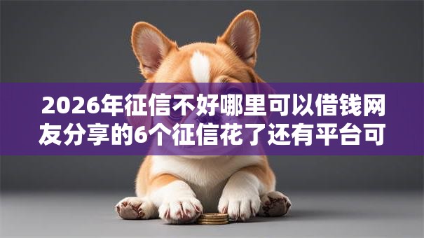 2026年征信不好哪里可以借钱网友分享的6个征信花了还有平台可以借款我觉得不错! 2026年征信不好哪里可以借钱网友分享的6个征信花了还有平台可以借款我觉得不错!