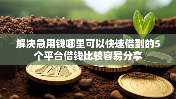 解决急用钱哪里可以快速借到的5个平台借钱比较容易分享 解决急用钱哪里可以快速借到的5个平台借钱比较容易分享