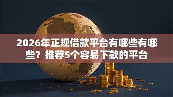 2026年正规借款平台有哪些有哪些？推荐5个容易下款的平台