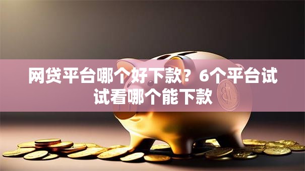 网贷平台哪个好下款？6个平台试试看哪个能下款