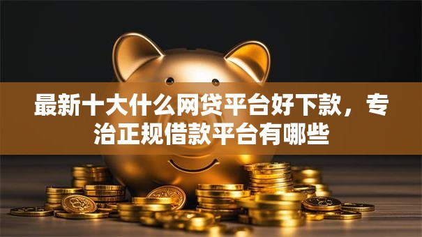 最新十大什么网贷平台好下款，专治正规借款平台有哪些