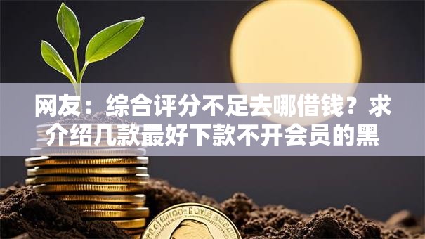 网友:综合评分不足去哪借钱?求介绍几款最好下款不开会员的黑户借钱平台 网友:综合评分不足去哪借钱?求介绍几款最好下款不开会员的黑户借钱平台