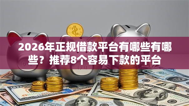 2026年正规借款平台有哪些有哪些？推荐8个容易下款的平台