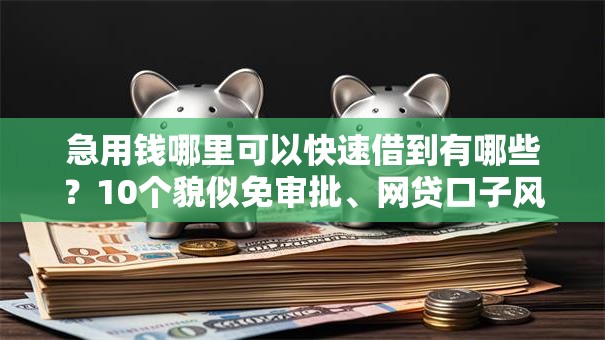 急用钱哪里可以快速借到有哪些?10个貌似免审批、网贷口子风控不严的口子合集 急用钱哪里可以快速借到有哪些?10个貌似免审批、网贷口子风控不严的口子合集