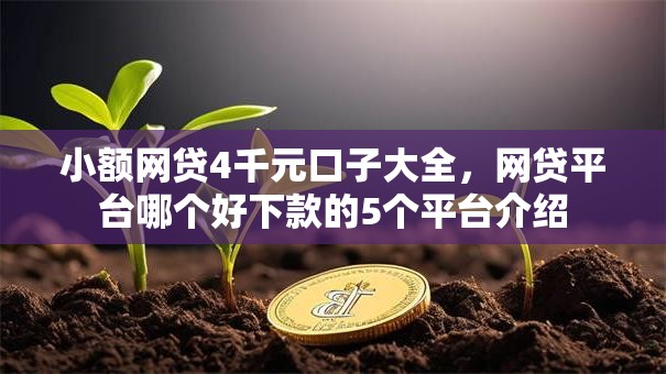 小额网贷4千元口子大全,网贷平台哪个好下款的5个平台介绍 小额网贷4千元口子大全,网贷平台哪个好下款的5个平台介绍