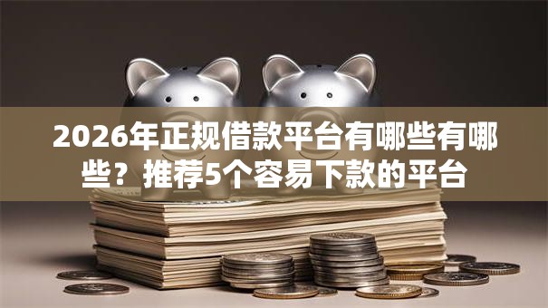2026年正规借款平台有哪些有哪些？推荐5个容易下款的平台