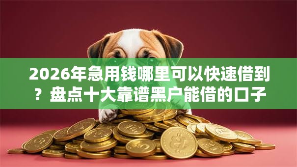 2026年急用钱哪里可以快速借到？盘点十大靠谱黑户能借的口子