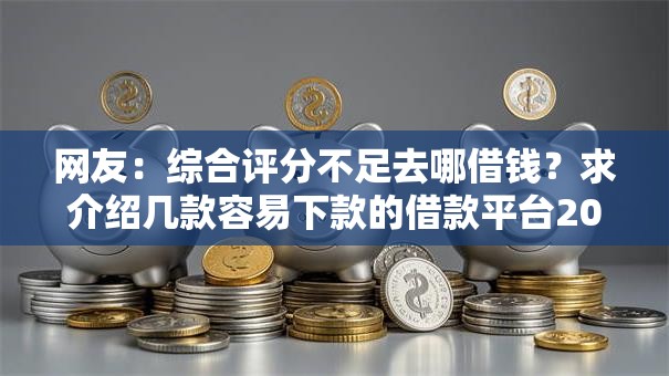 网友：综合评分不足去哪借钱？求介绍几款容易下款的借款平台2025