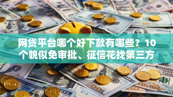 网贷平台哪个好下款有哪些？10个貌似免审批、征信花找第三方担保贷款平台合集