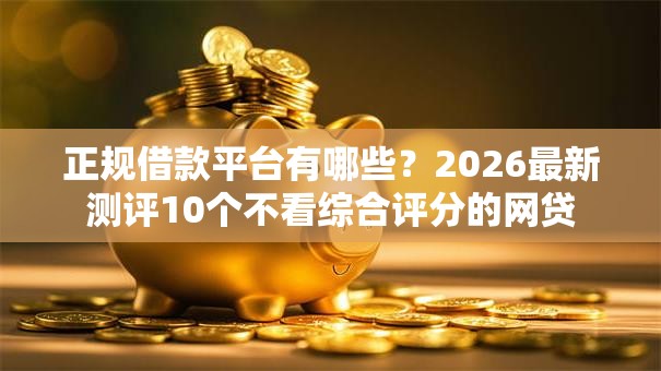正规借款平台有哪些?2026最新测评10个不看综合评分的网贷 正规借款平台有哪些?2026最新测评10个不看综合评分的网贷