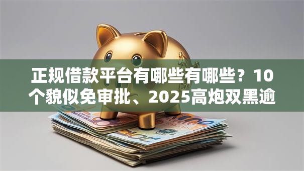 正规借款平台有哪些有哪些?10个貌似免审批、2025高炮双黑逾期必下款口子合集 正规借款平台有哪些有哪些?10个貌似免审批、2025高炮双黑逾期必下款口子合集