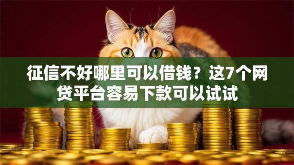 征信不好哪里可以借钱?这7个网贷平台容易下款可以试试 征信不好哪里可以借钱?这7个网贷平台容易下款可以试试