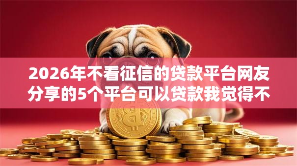 2026年不看征信的贷款平台网友分享的5个平台可以贷款我觉得不错! 2026年不看征信的贷款平台网友分享的5个平台可以贷款我觉得不错!