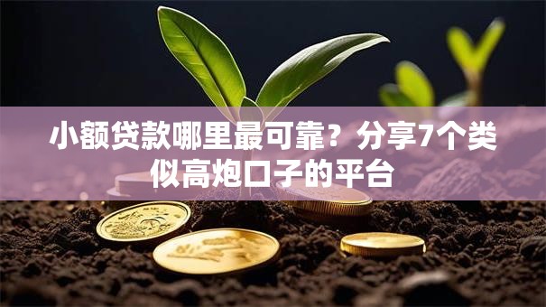 小额贷款哪里最可靠？分享7个类似高炮口子的平台