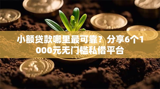 小额贷款哪里最可靠?分享6个1000元无门槛私借平台 小额贷款哪里最可靠?分享6个1000元无门槛私借平台