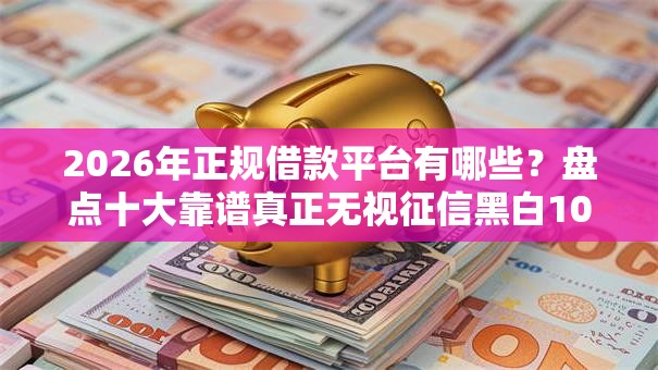 2026年正规借款平台有哪些?盘点十大靠谱真正无视征信黑白100%秒下网贷 2026年正规借款平台有哪些?盘点十大靠谱真正无视征信黑白100%秒下网贷