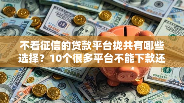 不看征信的贷款平台拢共有哪些选择？10个很多平台不能下款还其他平台详解