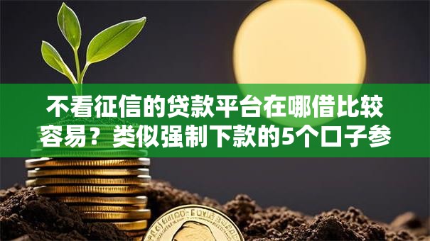 不看征信的贷款平台在哪借比较容易?类似强制下款的5个口子参考 不看征信的贷款平台在哪借比较容易?类似强制下款的5个口子参考