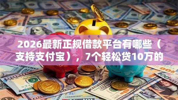 2026最新正规借款平台有哪些(支持支付宝),7个轻松贷10万的软件无私分享 2026最新正规借款平台有哪些(支持支付宝),7个轻松贷10万的软件无私分享