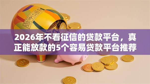 2026年不看征信的贷款平台,真正能放款的5个容易贷款平台推荐 2026年不看征信的贷款平台,真正能放款的5个容易贷款平台推荐