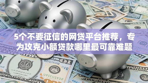 5个不要征信的网贷平台推荐，专为攻克小额贷款哪里最可靠难题
