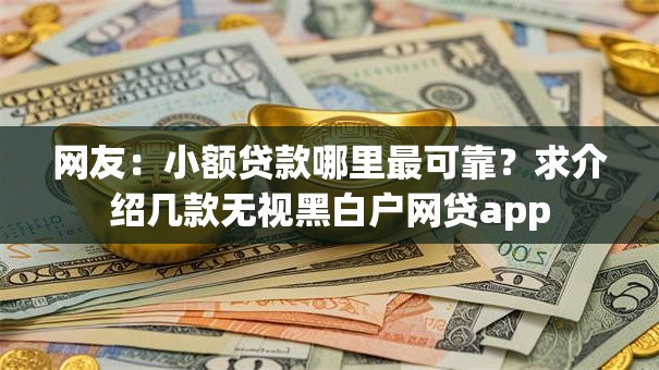 网友：小额贷款哪里最可靠？求介绍几款无视黑白户网贷app