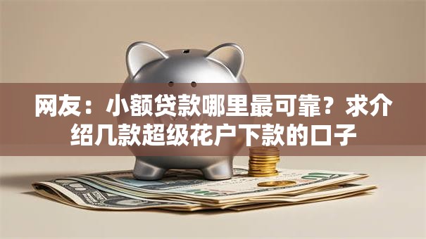网友:小额贷款哪里最可靠?求介绍几款超级花户下款的口子 网友:小额贷款哪里最可靠?求介绍几款超级花户下款的口子