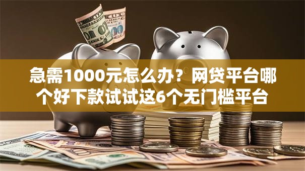 急需1000元怎么办？网贷平台哪个好下款试试这6个无门槛平台