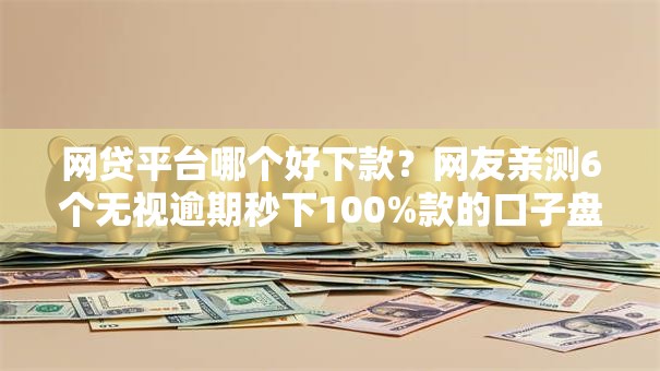 网贷平台哪个好下款？网友亲测6个无视逾期秒下100%款的口子盘点