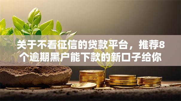 关于不看征信的贷款平台,推荐8个逾期黑户能下款的新口子给你 关于不看征信的贷款平台,推荐8个逾期黑户能下款的新口子给你
